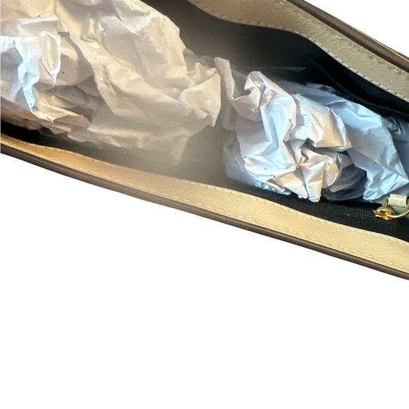 MARC JACOBS NWT LEATHER SADDLE BAG Antique Beige - Picture 10 of 13